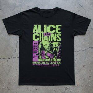 Alice In Chains Unplugged Graphic Tee – Majestic Theater Brooklyn 1996 Band